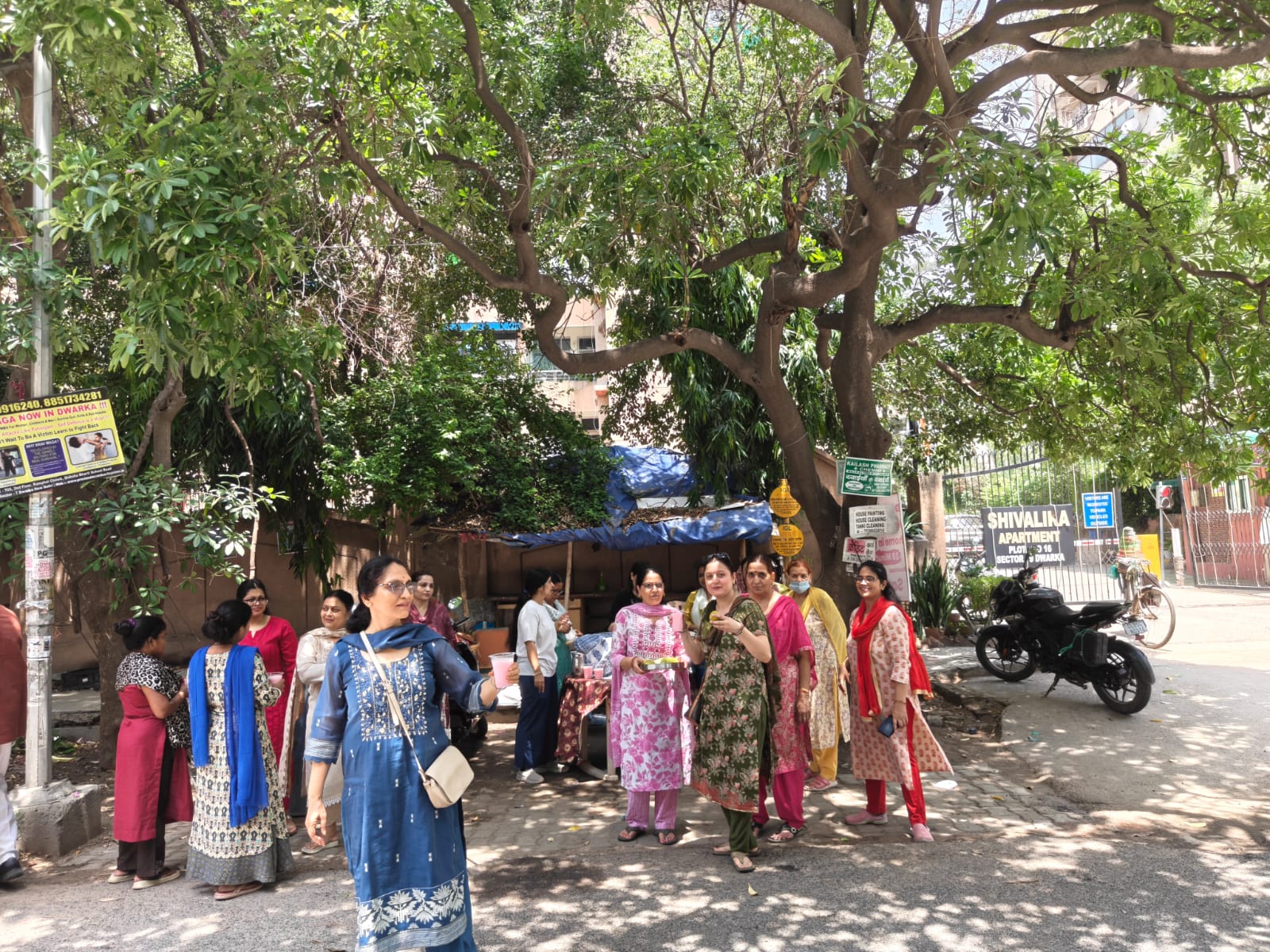 Chhabeel service at society entrance