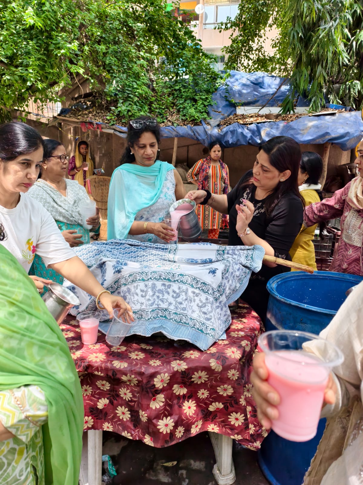 Residents serving chhabeel