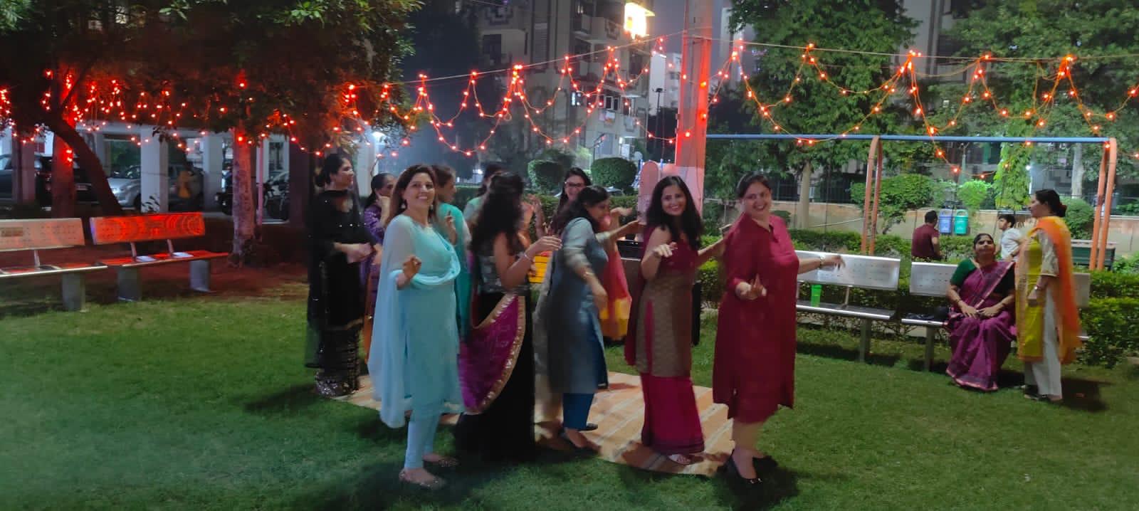 Residents celebrating Diwali