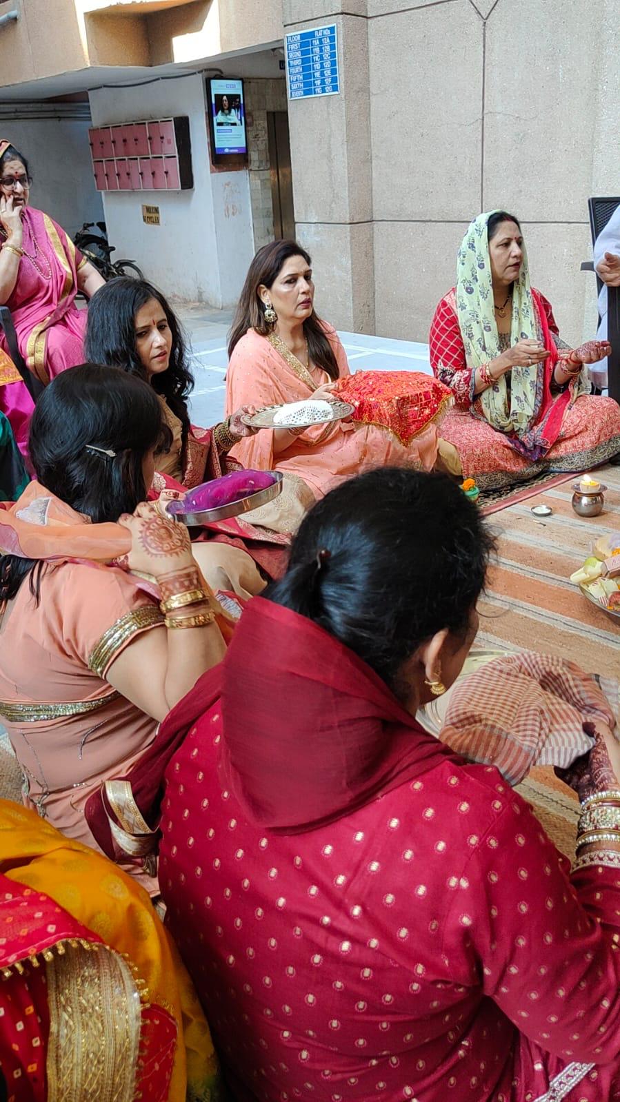 Karwachauth rituals at Shivalika