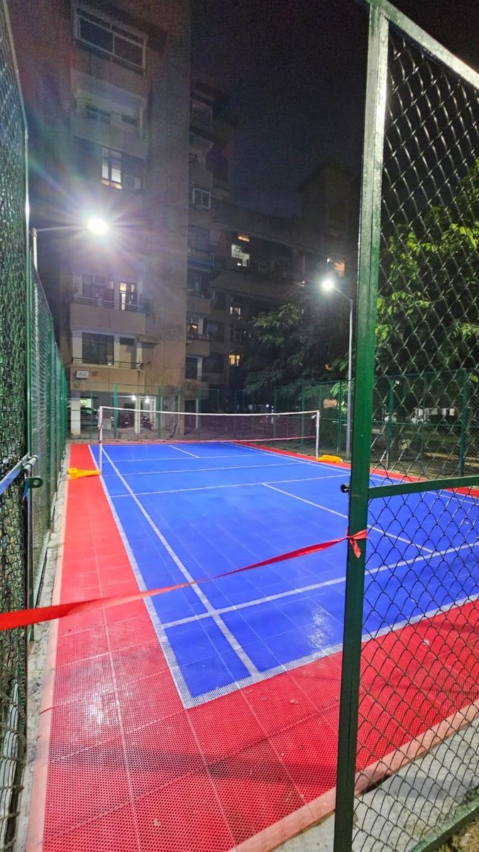 Night view of the Shivalika sports court